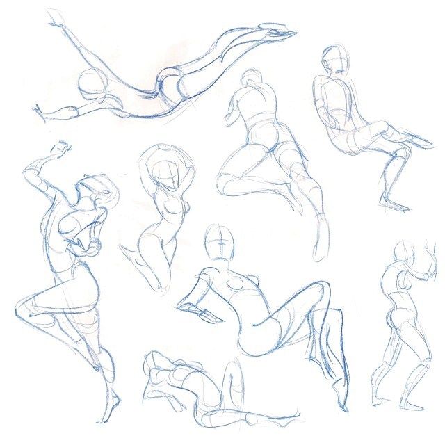 640x640 One Of My Favorite Parts Of Figure Drawing Is Quick Little Gesture - Movement Sketches