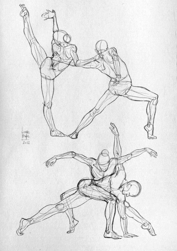 600x848 Pin By Linda Lv On Body Movements Illustrations - Movement Sketches
