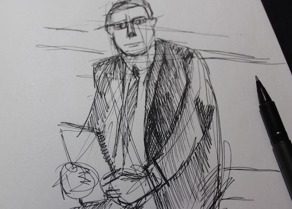 600x430 Capturing Movement With Pen And Ink Sketches - Movement Sketches