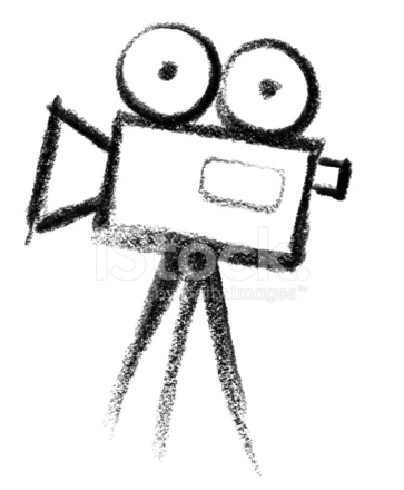 363x440 Movie Camera Icon Stock Vector - Movie Camera Sketch
