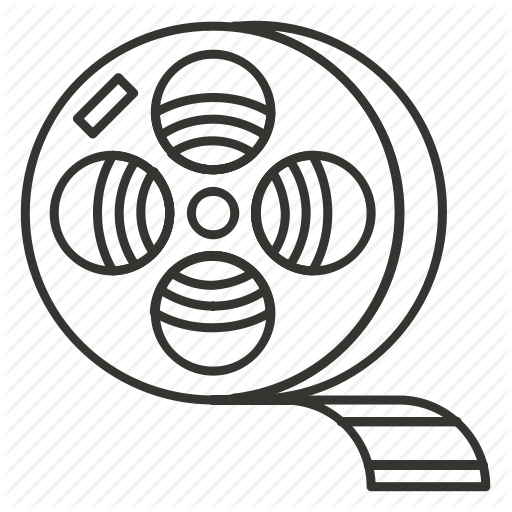 512x512 Collection Of Free Film Vector Sketch. Download On Ubisafe - Movie Camera Sketch