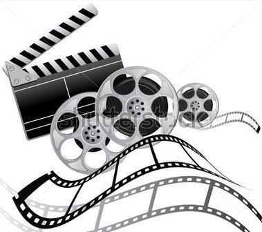 379x336 Reel Clipart Film Shooting Equipment ~ Frames ~ Illustrations ~ Hd - Movie Reel Sketch