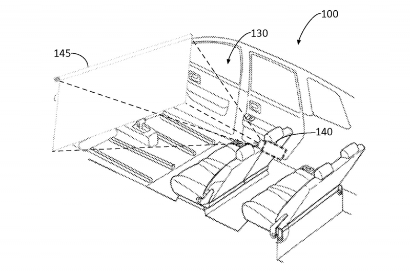 800x533 Ford Patents An In Car Movie Theater That Covers Self Driving - Movie Theater Sketch