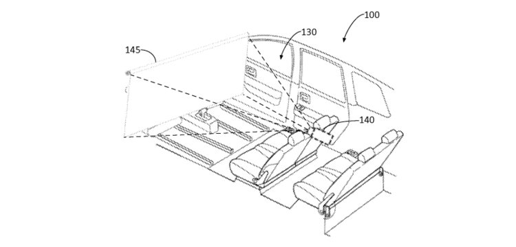 750x360 Ford Patents Windshield That Becomes Movie Screen - Movie Theater Sketch
