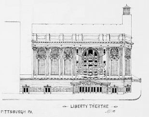 309x242 Liberty Adult Movie Theatre In Pittsburgh, Pa - Movie Theater Sketch