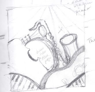 329x320 Original Paintings - Moving Sketches