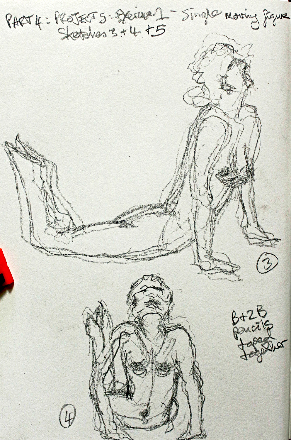 993x1500 Part 4 Project 5 Exercise 1 The Moving Figure Stuart Brownlee - Moving Sketches