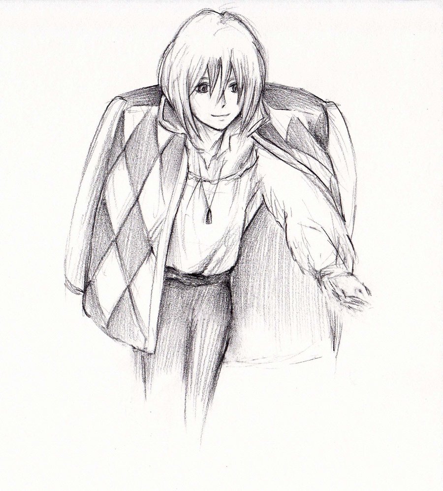 900x997 Howl Sketch By Yuraland - Moving Sketches