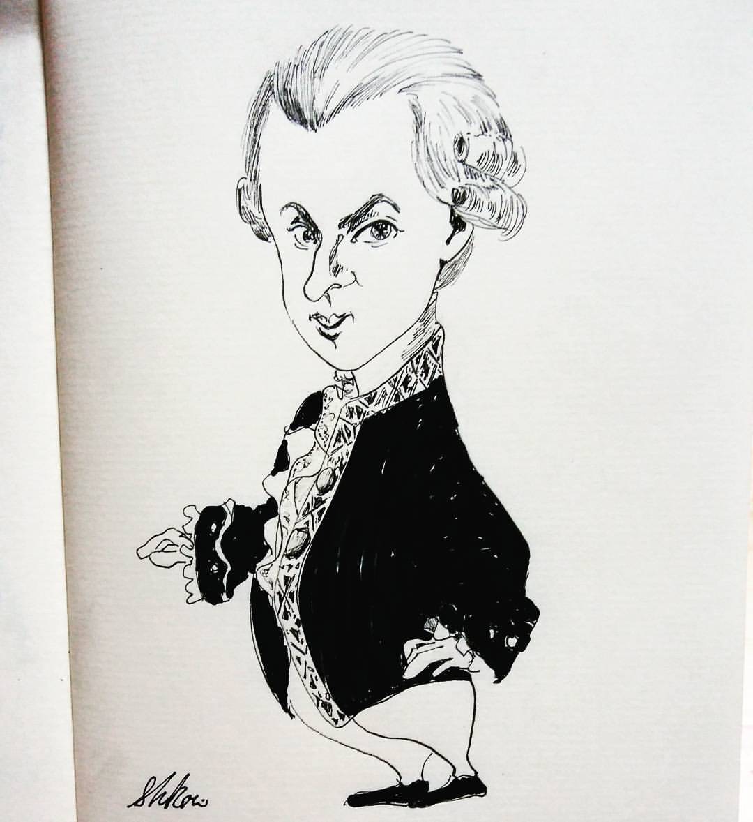 1080x1178 Shihori Okiai - Mozart Sketch