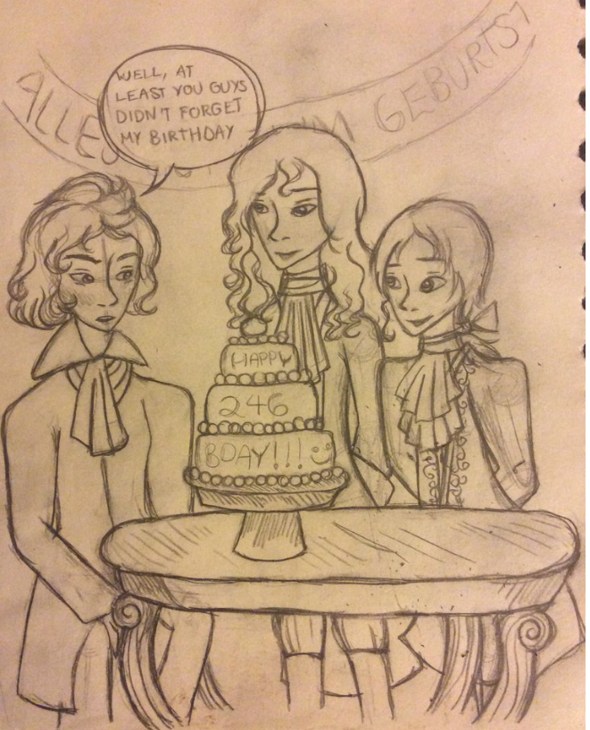 661x818 Happy Birthday, Beethoven! [Sketch] By Madame Mozart - Mozart Sketch