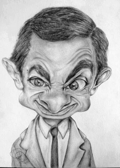 459x644 Mr. Bean Caricature Monica De Bellis Foundmyself - Mr Bean Sketch