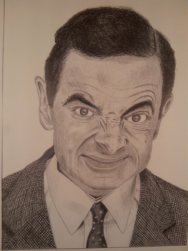600x800 Mr. Bean On Behance - Mr Bean Sketch
