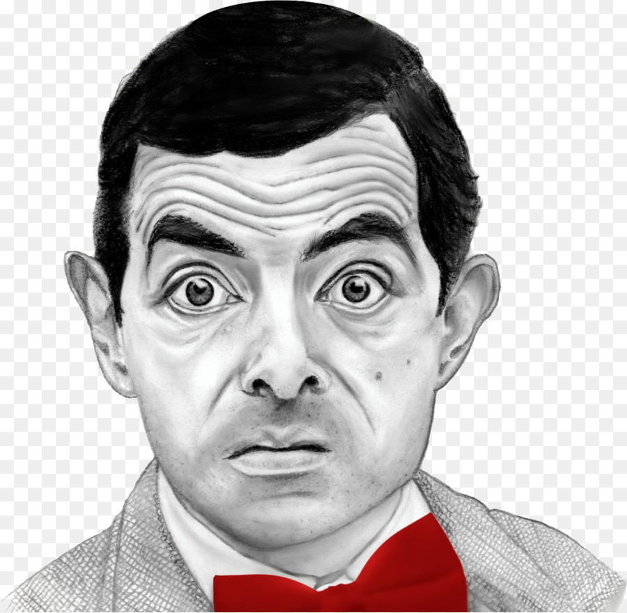 900x880 Rowan Atkinson Mr. Bean Drawing Portrait Sketch - Mr Bean Sketch