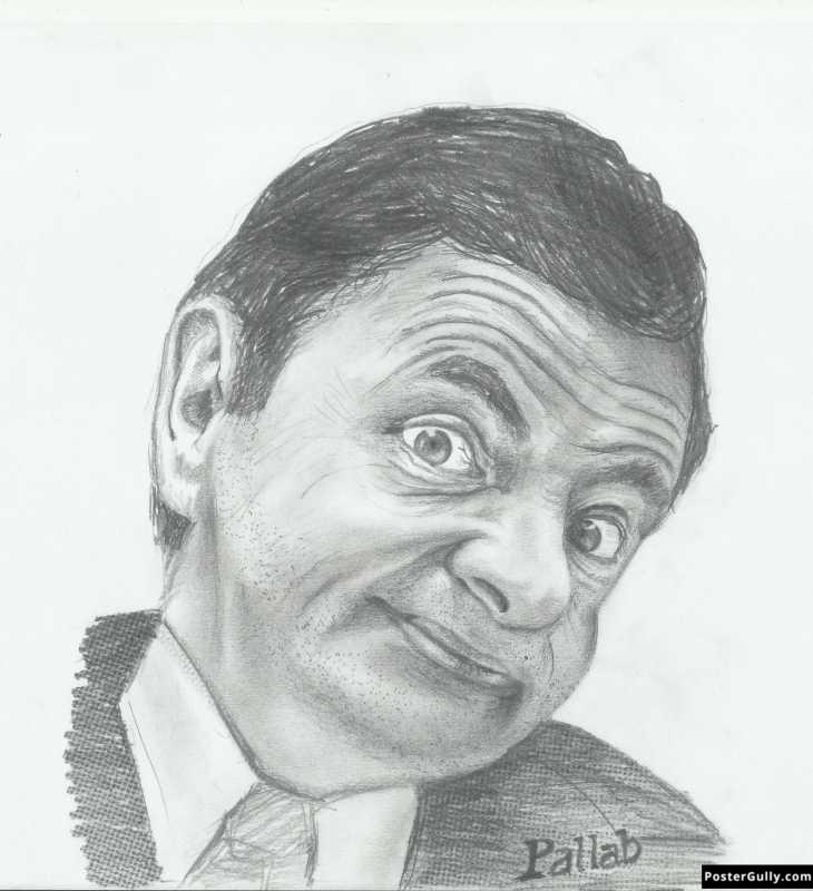 730x800 Stylish Home Decor Online Mr. Bean Sketch Artwork Artist - Mr Bean Sketch