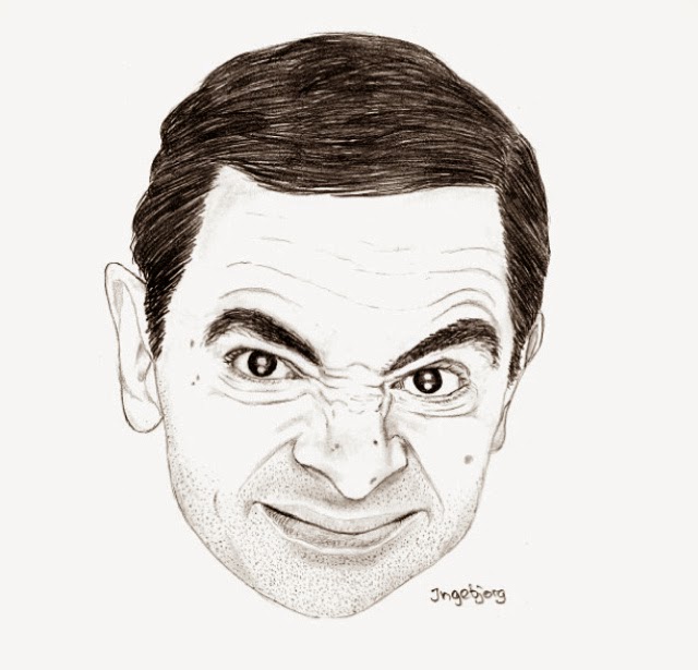 640x615 Madmag Maniaz Mr Bean Sketch By Ingebjorg Vilhelmsen - Mr Bean Sketch