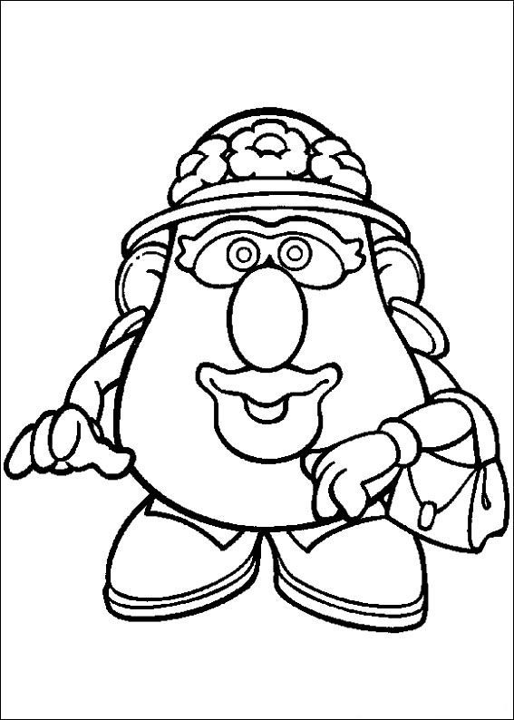 567x794 Mr Potato Head Coloring Pages - Mr Potato Head Sketch