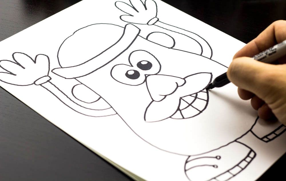 1000x634 Pin By Julie On Kid Fun In Jomo Drawings, Art And - Mr Potato Head Sketch