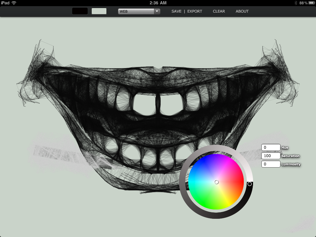 1024x768 Harmony Fork Spifftastic - Mrdoob Harmony Sketch