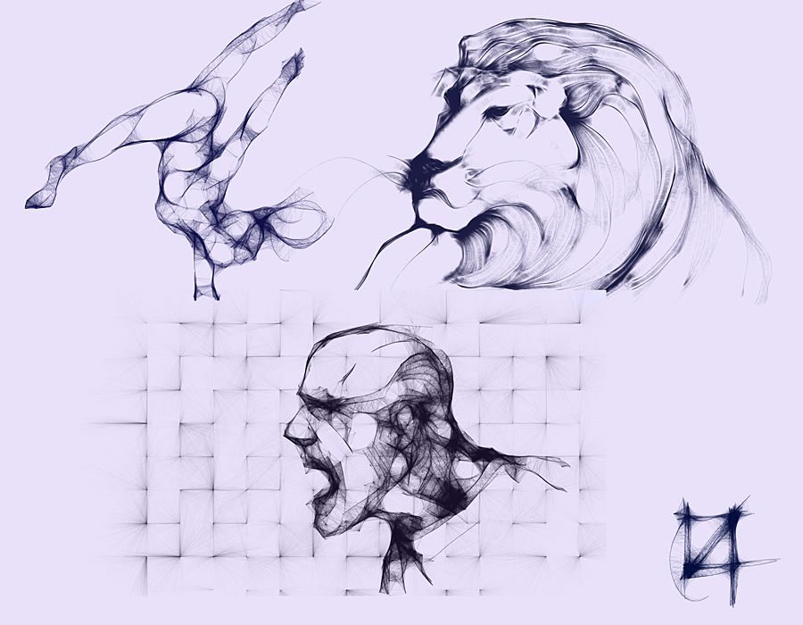 900x700 Three Very Wise Monkeys Harmony Doodles - Mrdoob Harmony Sketch