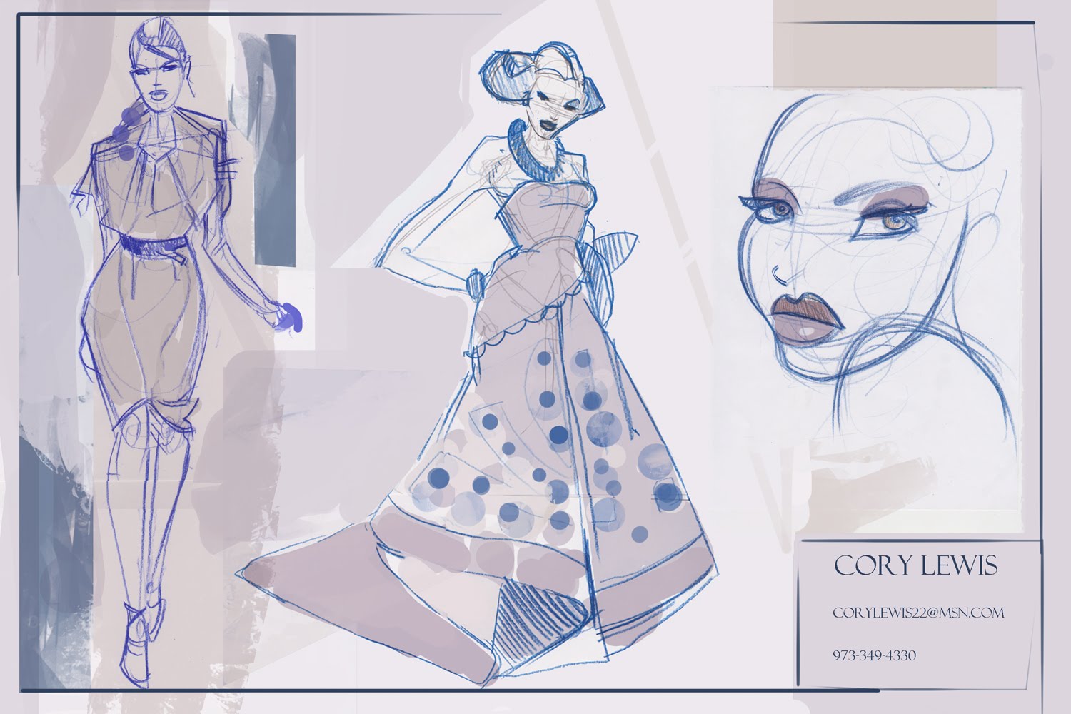 1500x1000 Enjoying The Ride Fashion Demo Sketch - Msn Sketch