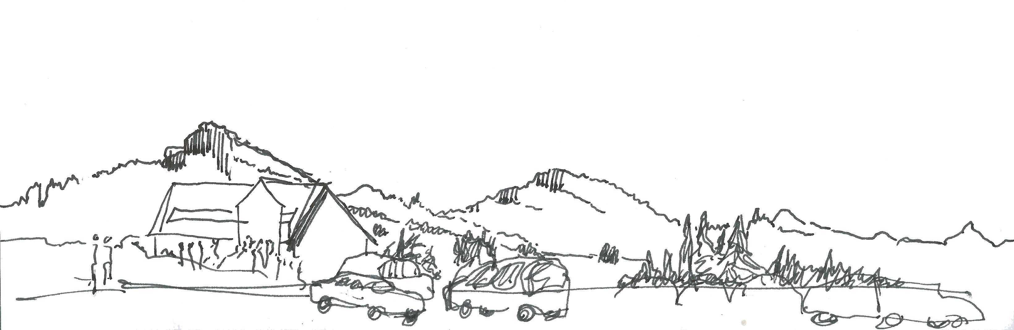 3280x1068 August Sketching Adventures - Mt Rainier Sketch