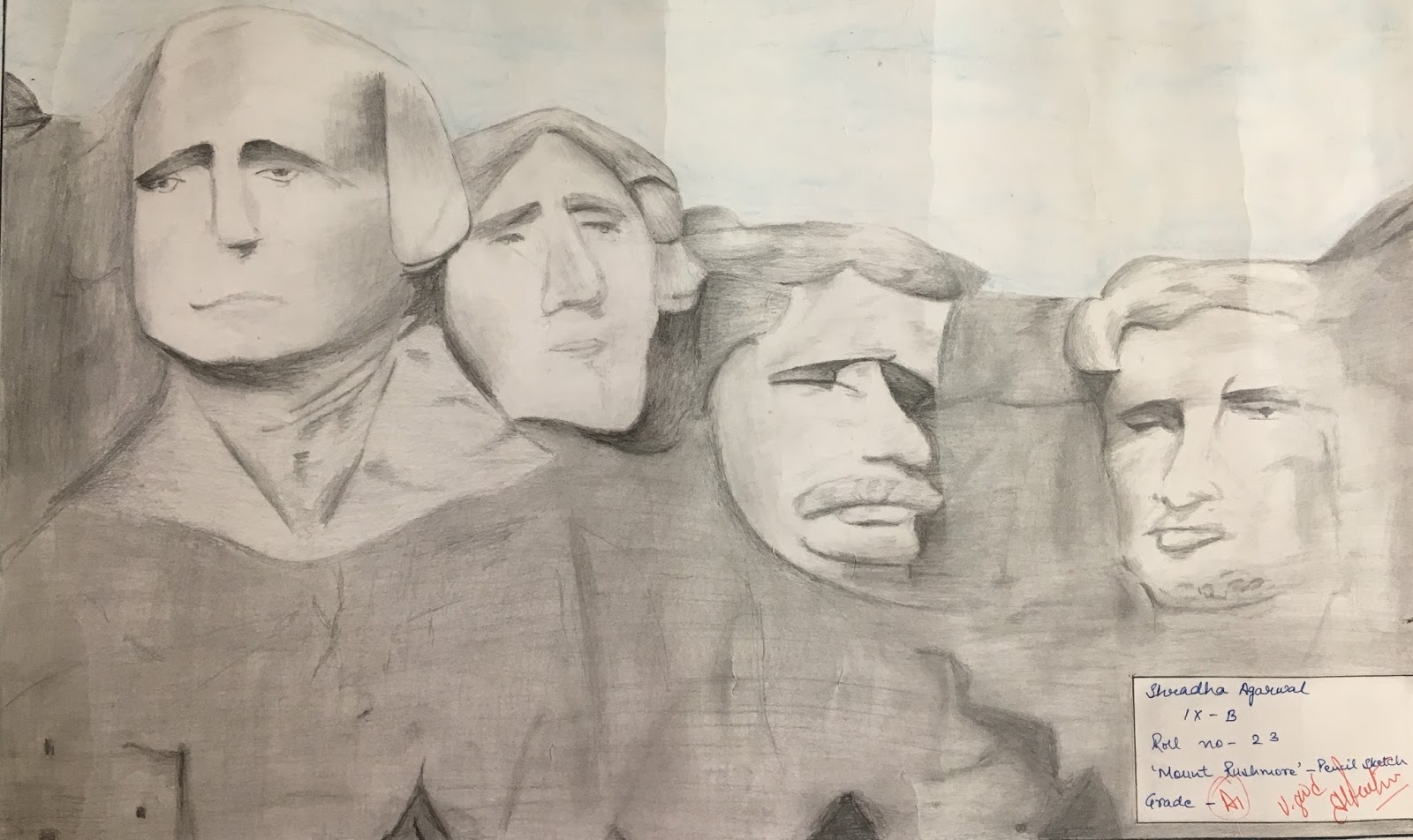 1600x952 Mount Rushmore In Pencil Sketch Learn Draw Sketch, You Can Too - Mt Rushmore Sketch