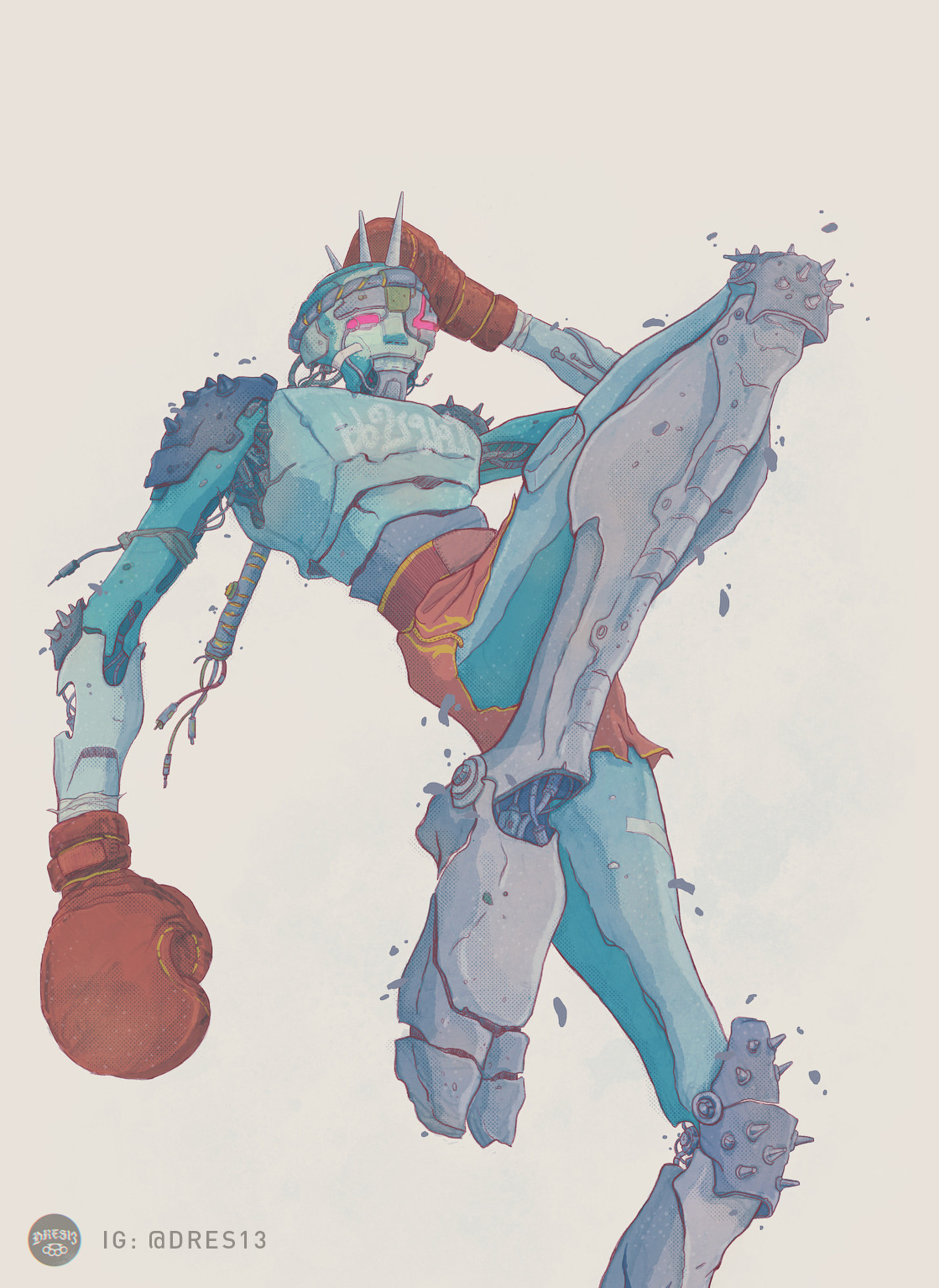 1119x1534 Muay Thai Art Thai Boxing Bot [Oc] Hope You Guys Dig! Muaythai - Muay Thai Sketch