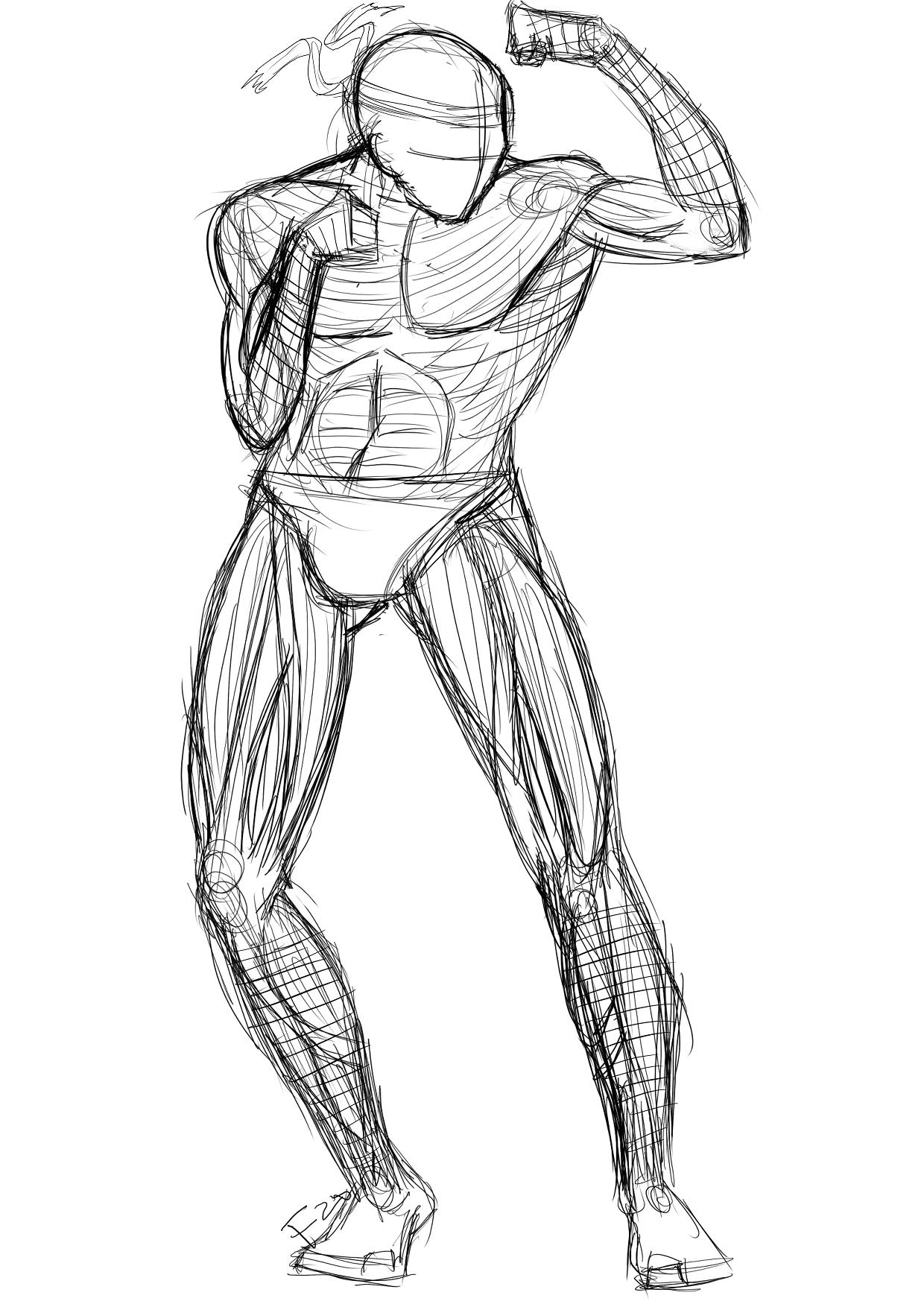 1240x1754 Muay Thai - Muay Thai Sketch