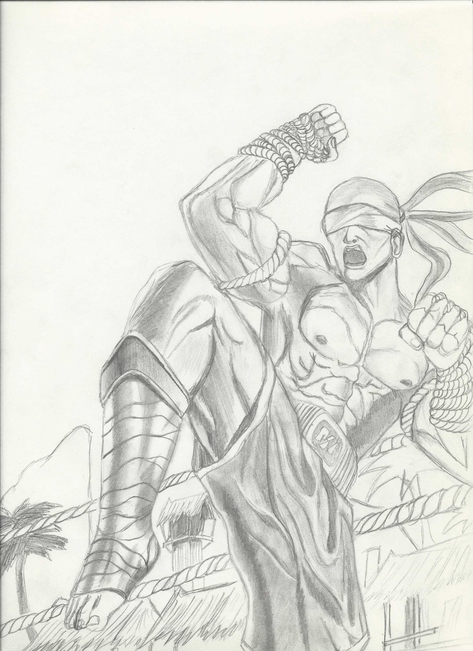 1920x2640 Nitis Chantarawong - Muay Thai Sketch