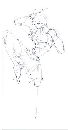 234x444 Muay Thai Quick Sketching Thedesignsketchbook Fitness - Muay Thai Sketch