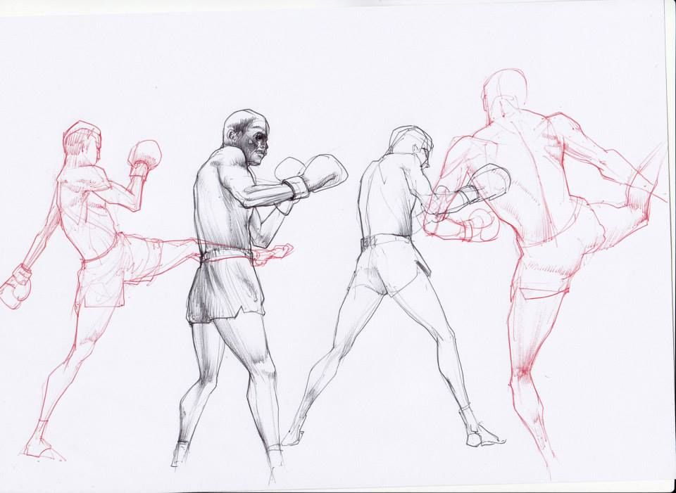 960x701 Ballpoint Muay Thai Sketch Muay Thai Muay Thai - Muay Thai Sketch