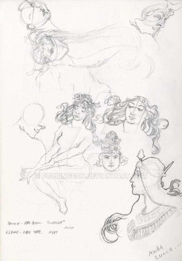 600x862 Mucha Sketches By Puddingbat - Mucha Sketches