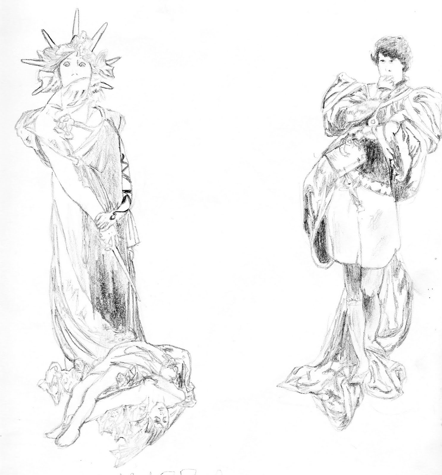 1487x1600 Shenanigans Sketches - Mucha Sketches