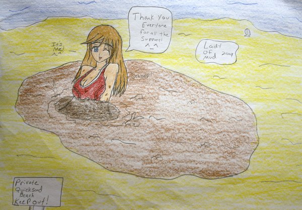 600x418 Lady Of Mud Self Drawing By Lady Of Mud - Mud Sketch