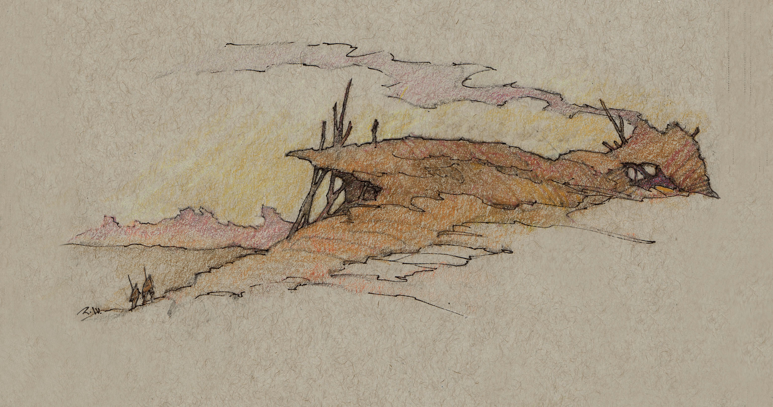 3108x1635 Mud Hut Concepts Robert Watts - Mud Sketch