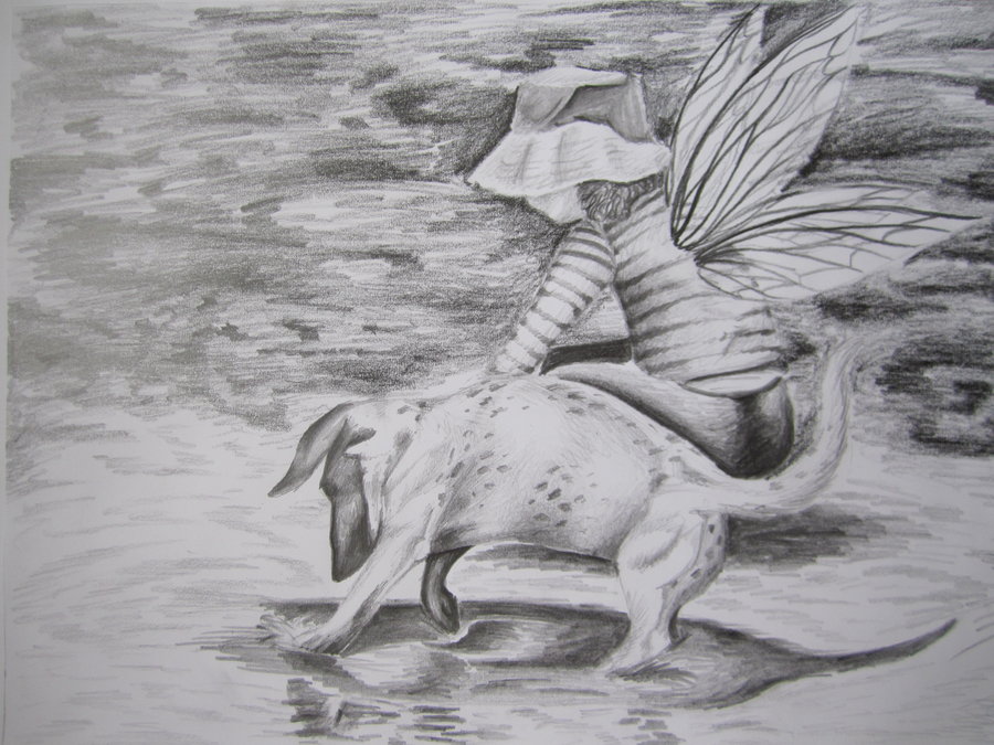 900x675 Pencil Sketch Mud Fairy. By Butterfly Empress7 - Mud Sketch