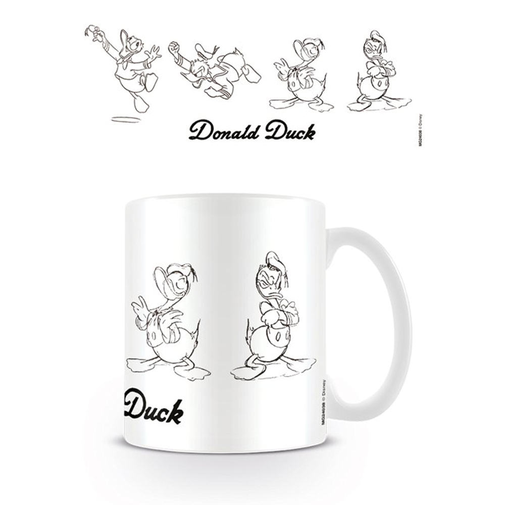 1000x1000 Donald Duck Sketch Mug Ceramic Coffee Tea Cup Retro Vintage Disney - Mug Sketch