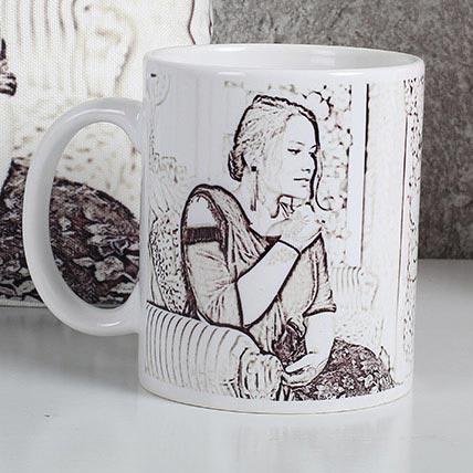 428x428 Personalized Sketch Mug Gift Sketch Coffee Mug Online - Mug Sketch