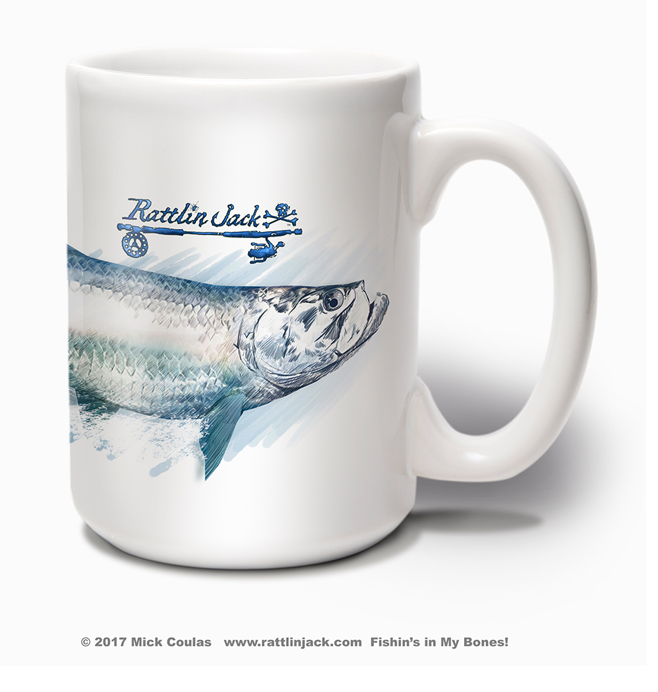 950x1000 Rattlin Tarpon Sketch Mug - Mug Sketch