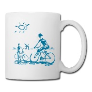 190x190 Strong By Design Picasso Bicycle - Mug Sketch