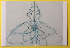 300x204 Mulan Concept Art Postcard Fa Mulan Disney New Ping Animation - Mulan Sketch