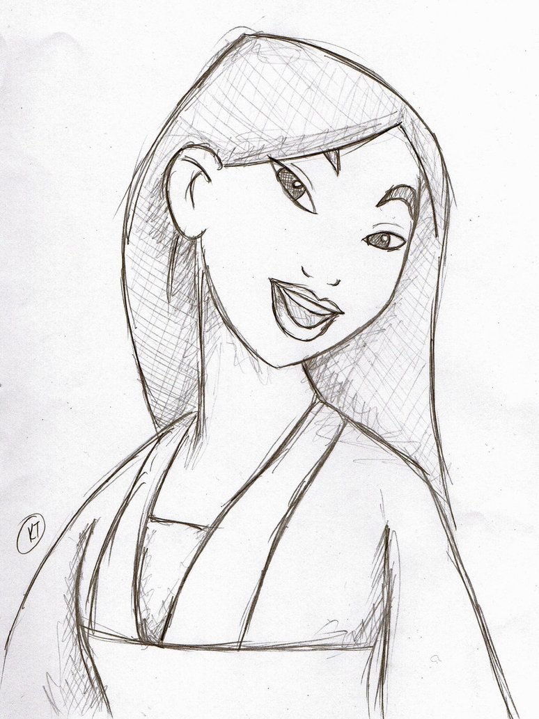 774x1033 Mulan Sketches Original Mulan By Nuffxmaster Color - Mulan Sketch