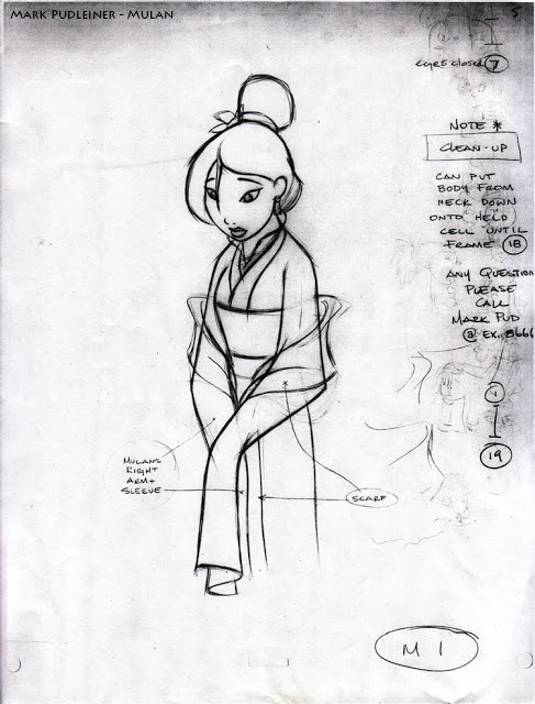 487x640 Pudleiner Mulan - Mulan Sketch
