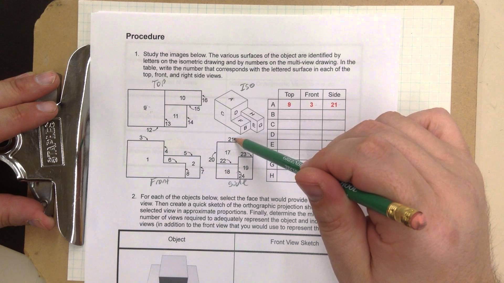 1920x1080 Ied Activity 2.4 Multiview Sketching - Multiview Sketch