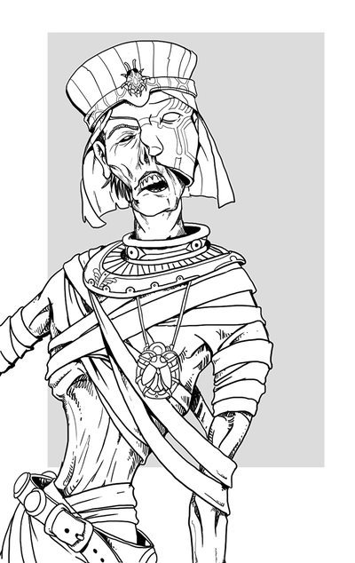 400x634 Mummy (Dungeons Amp Dragons) - Mummy Sketch