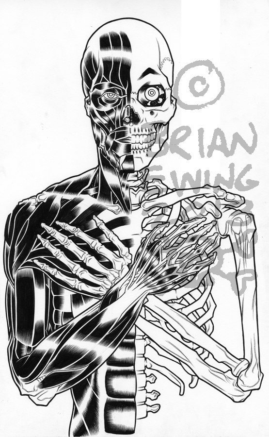 555x900 Qotsa Mummy Original Art - Mummy Sketch