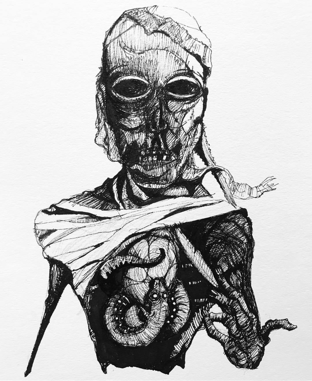 1080x1319 Vishnu Prasad Mummy - Mummy Sketch