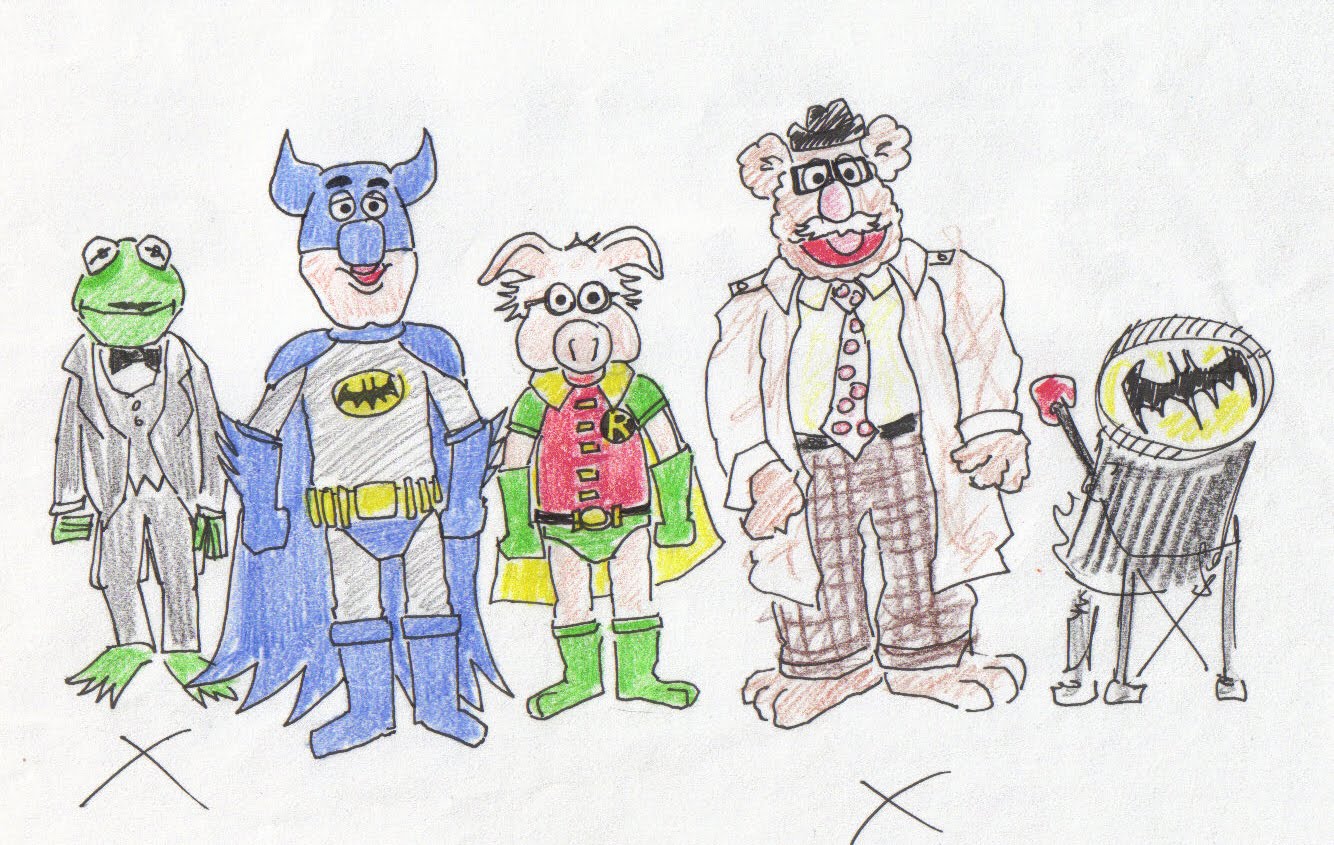 1334x845 Quinnarama Muppet Batman Sketchbook - Muppet Sketches