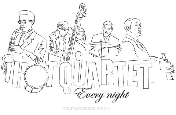 576x379 Jazz Mural Sketch Murals Amp Outdoor Sketches - Mural Sketches