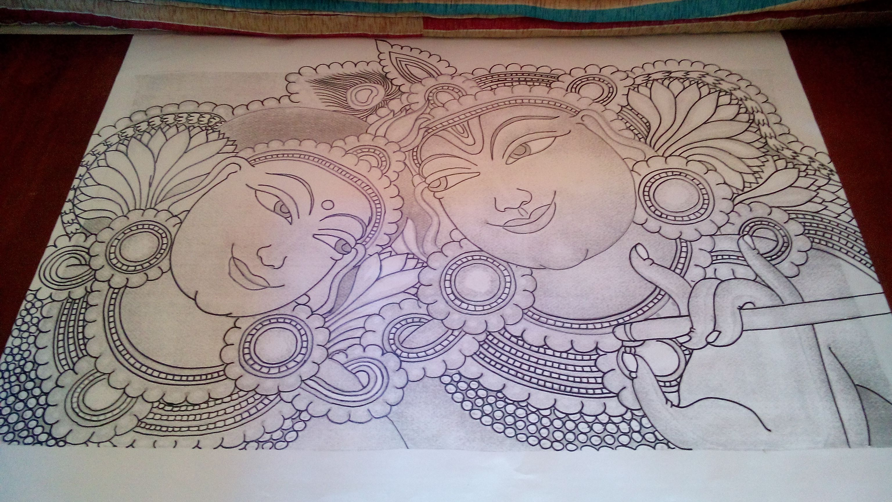 3072x1728 Mural Shaded Sketches Pinakila Orre On Sketching - Mural Sketches